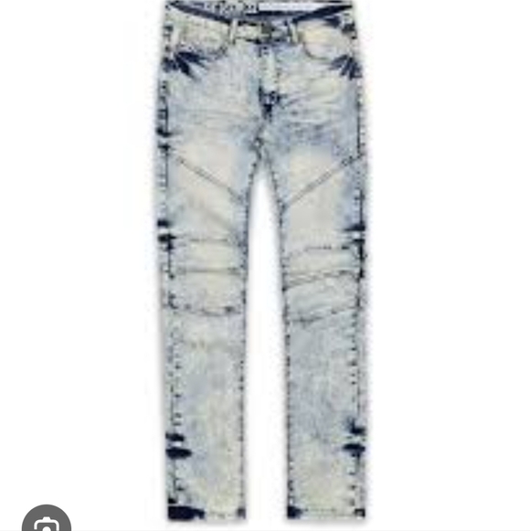 Reason Other - {Reason} premium denim Biker Straight Leg Acid Wash mens 36 NWOT